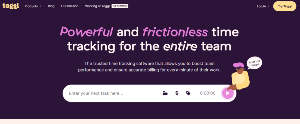 12 Best Time Tracking Tools for Virtual Assistants 3 toggl